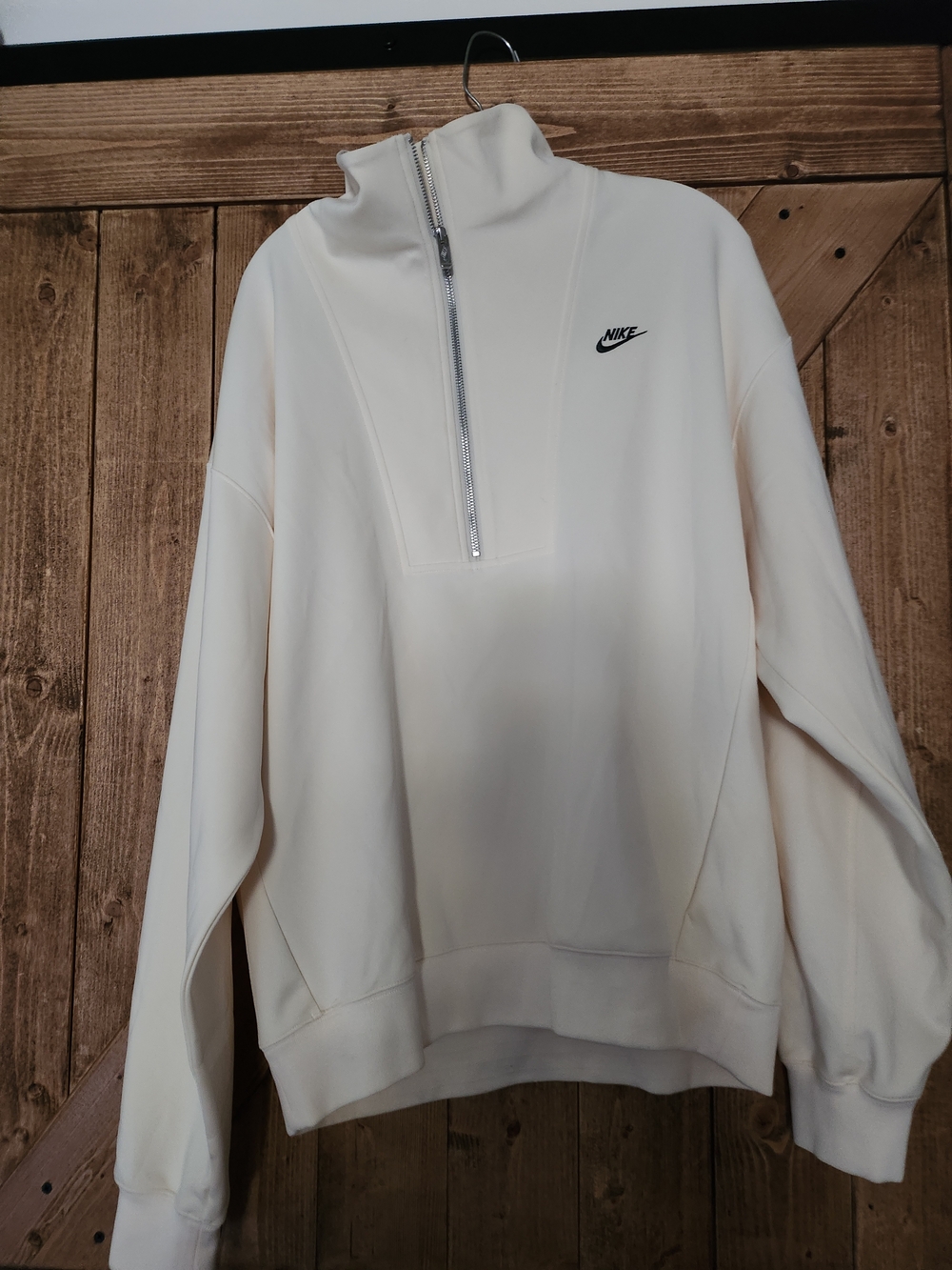 Nike Men’s Cream Half-Zip Sweatshirt